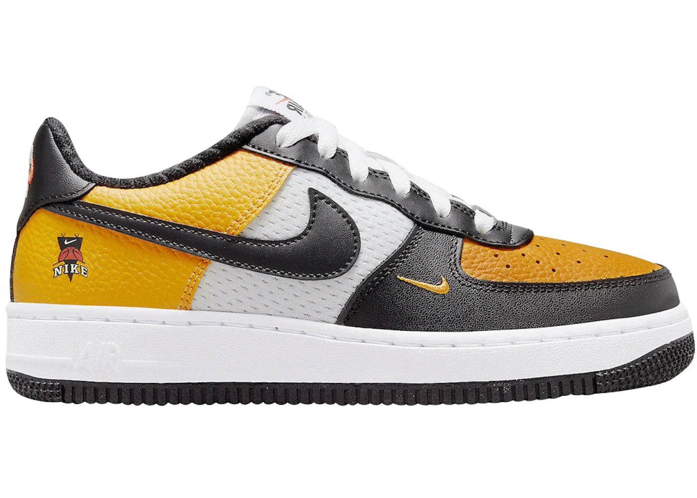 Nike Air Force 1 Low Black Gold Jersey Mesh (GS)