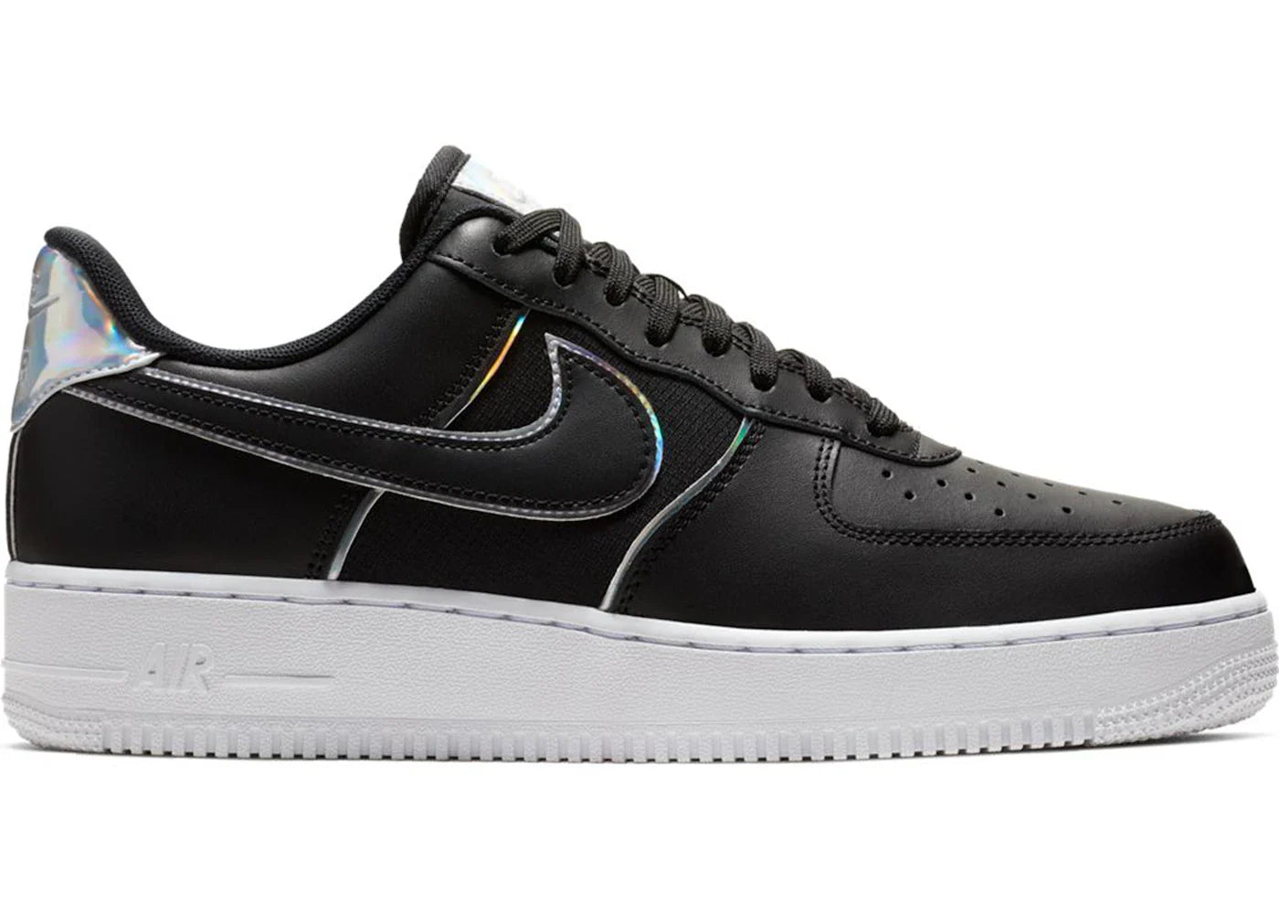 Nike Air Force 1 Low Black Iridescent Outline