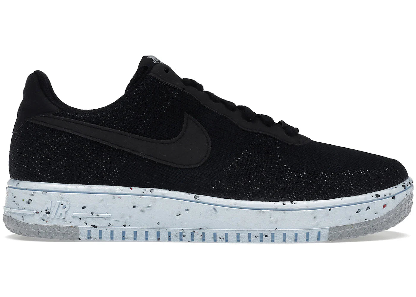 Nike Air Force 1 Low Crater Flyknit Black Chambray Blue