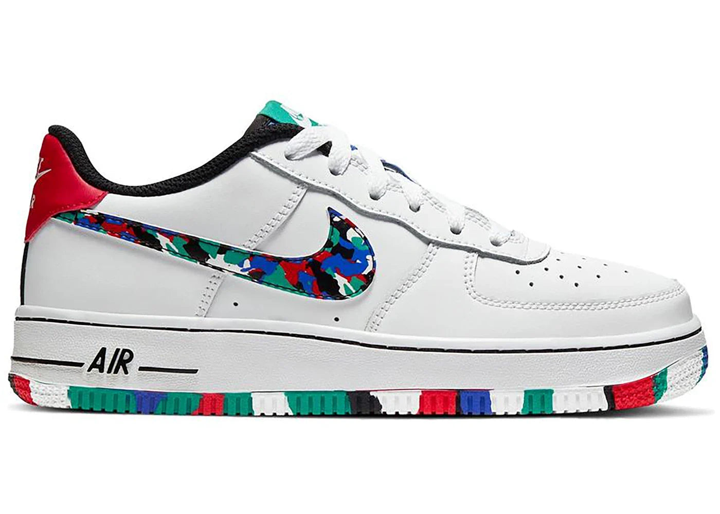 Nike Air Force 1 Low Crayon White Multi (GS)