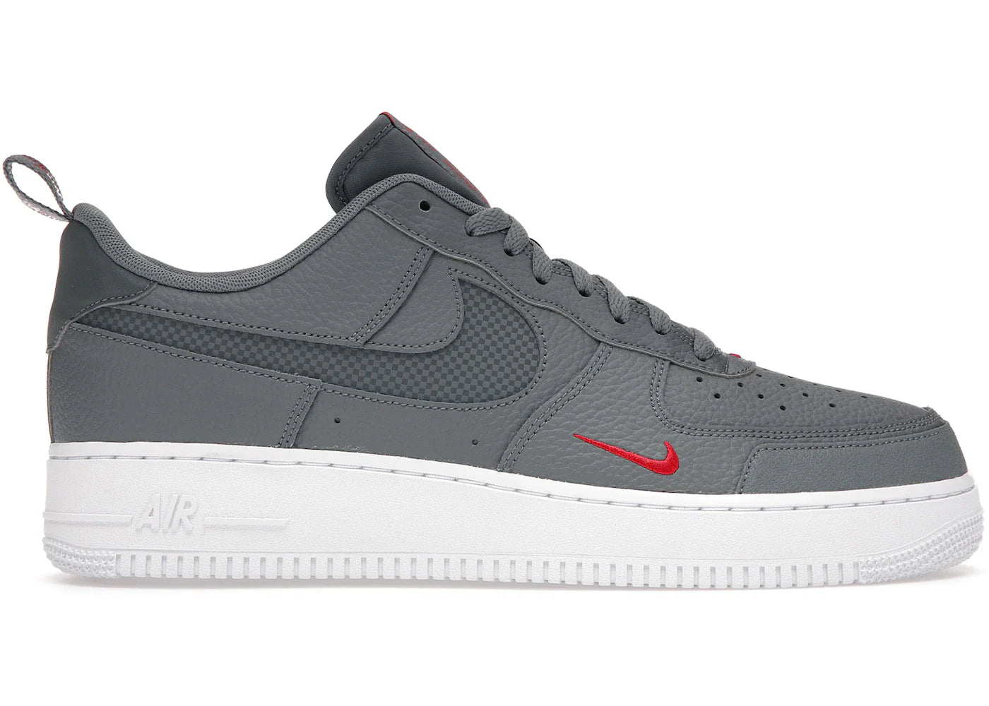 Nike Air Force 1 Low LV8 Smoke Grey Red Reflective Swoosh