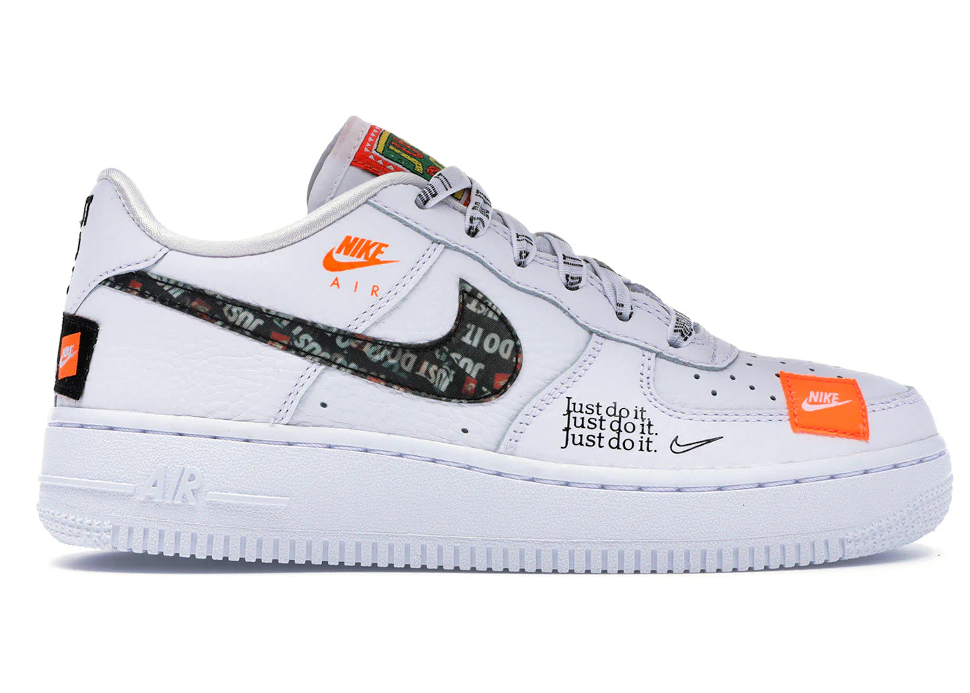 Nike Air Force 1 Low Just Do It Pack White (GS)