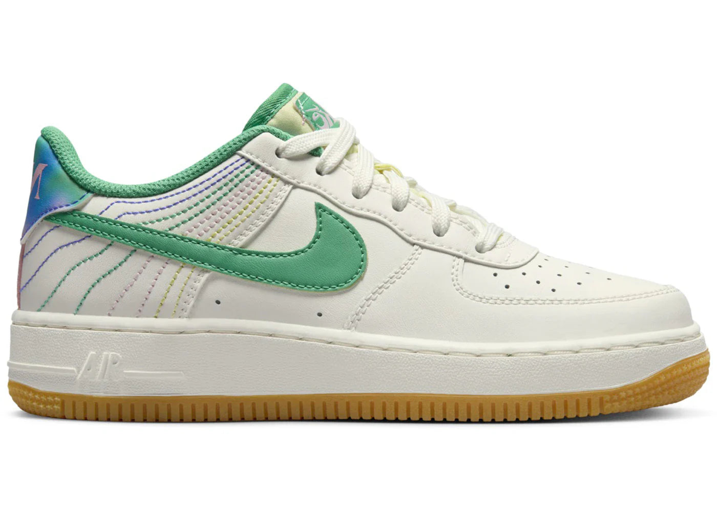 Nike Air Force 1 Low LV8 3 Heel Stitch Sail Stadium Green (GS)