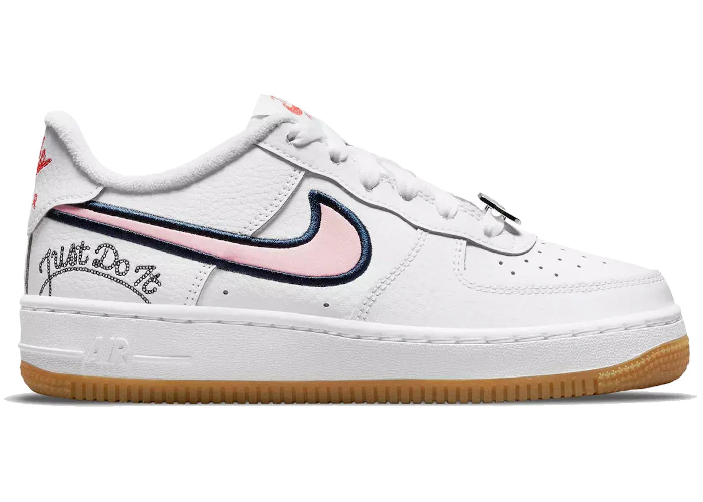 Nike Air Force 1 Low LV8 Just Do It White Pink Glaze (GS)