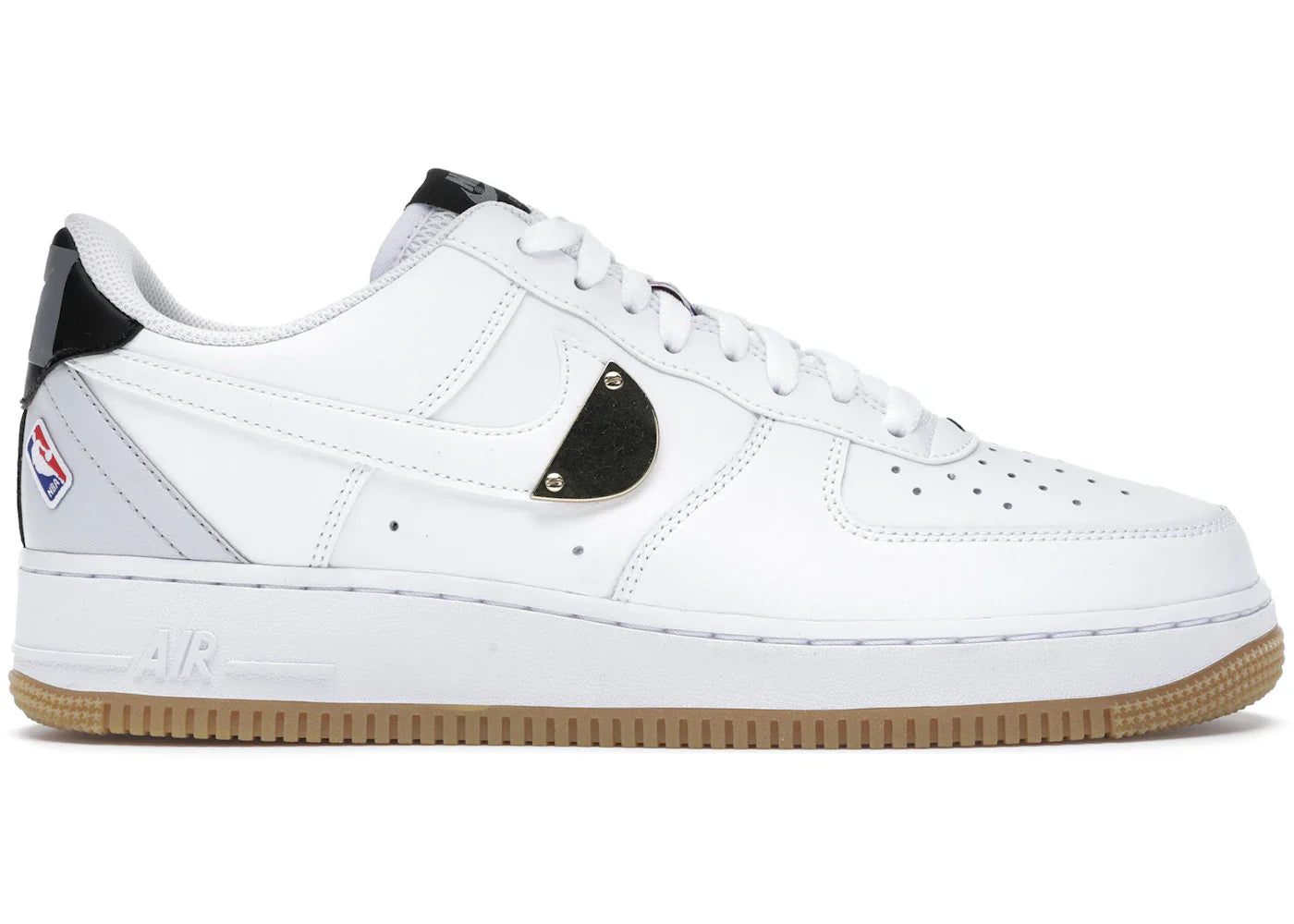 Nike Air Force 1 Low NBA White Grey Gum