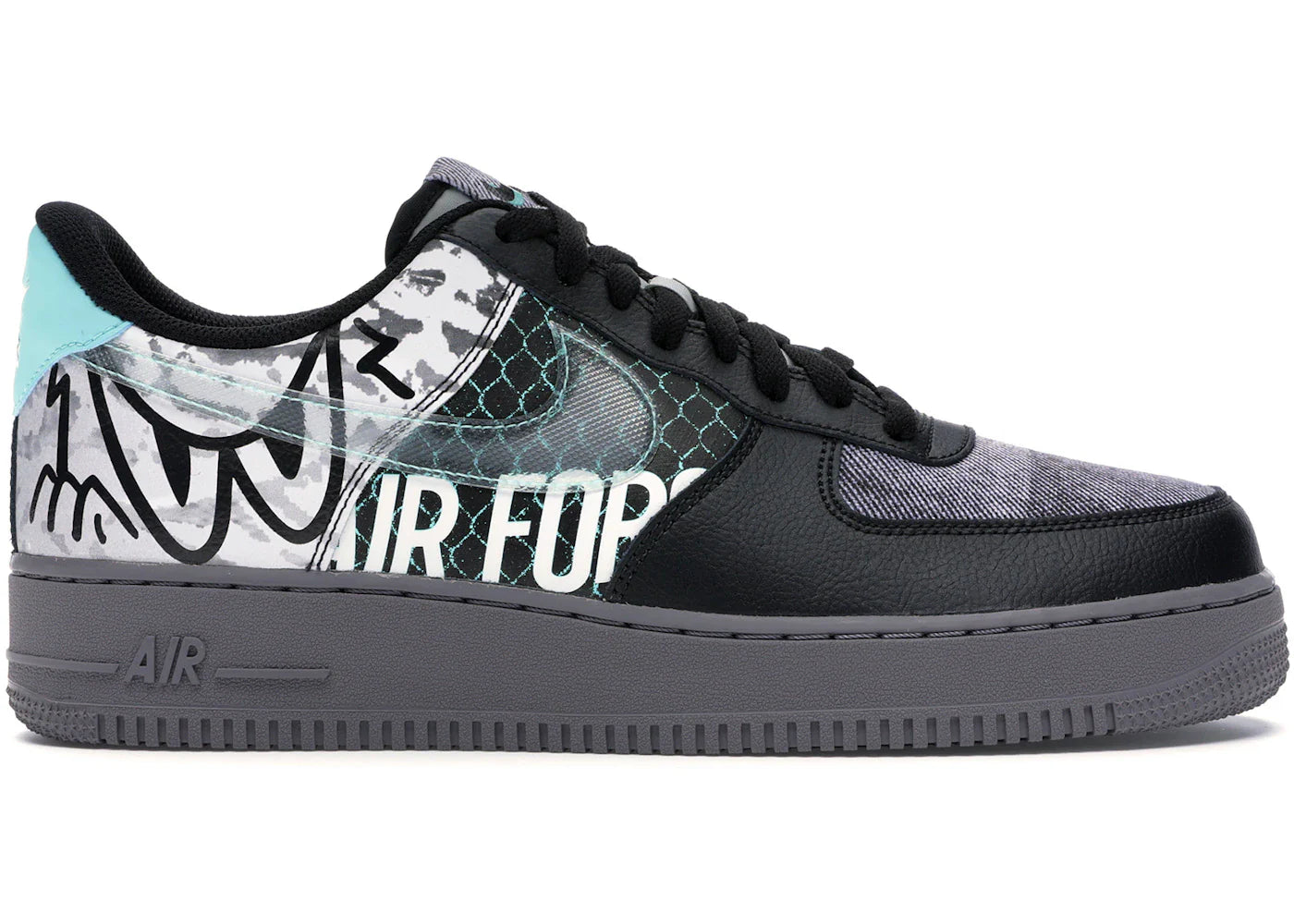 Nike Air Force 1 Low Off Noir Pure Platinum