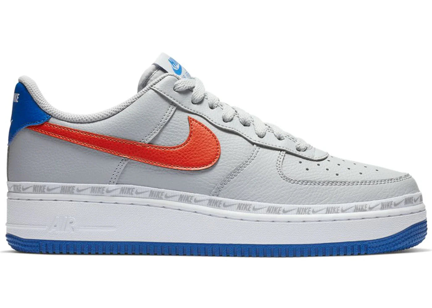 Nike Air Force 1 Low Overbranding Grey Blue Red