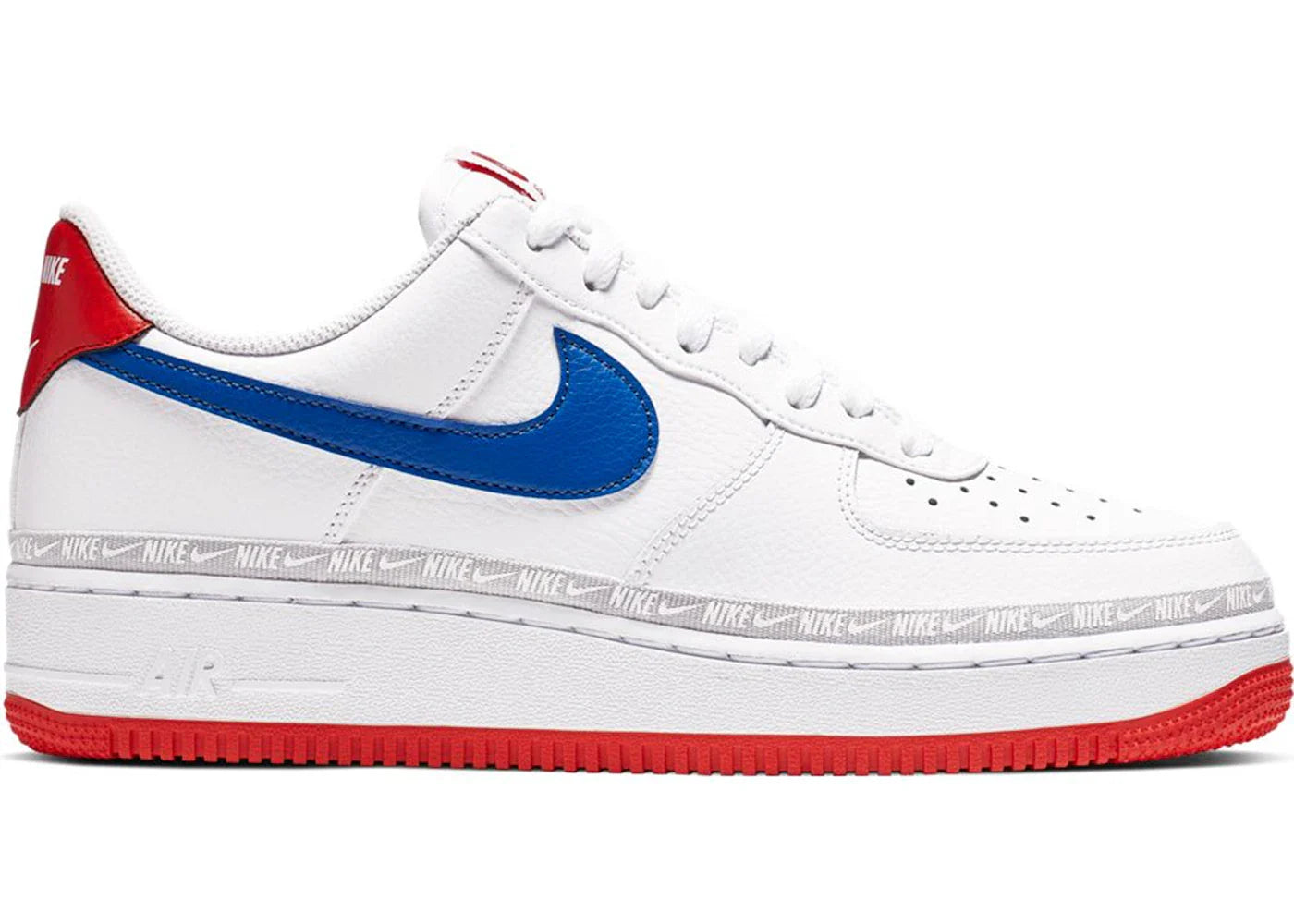 Nike Air Force 1 Low Overbranding White Red Blue