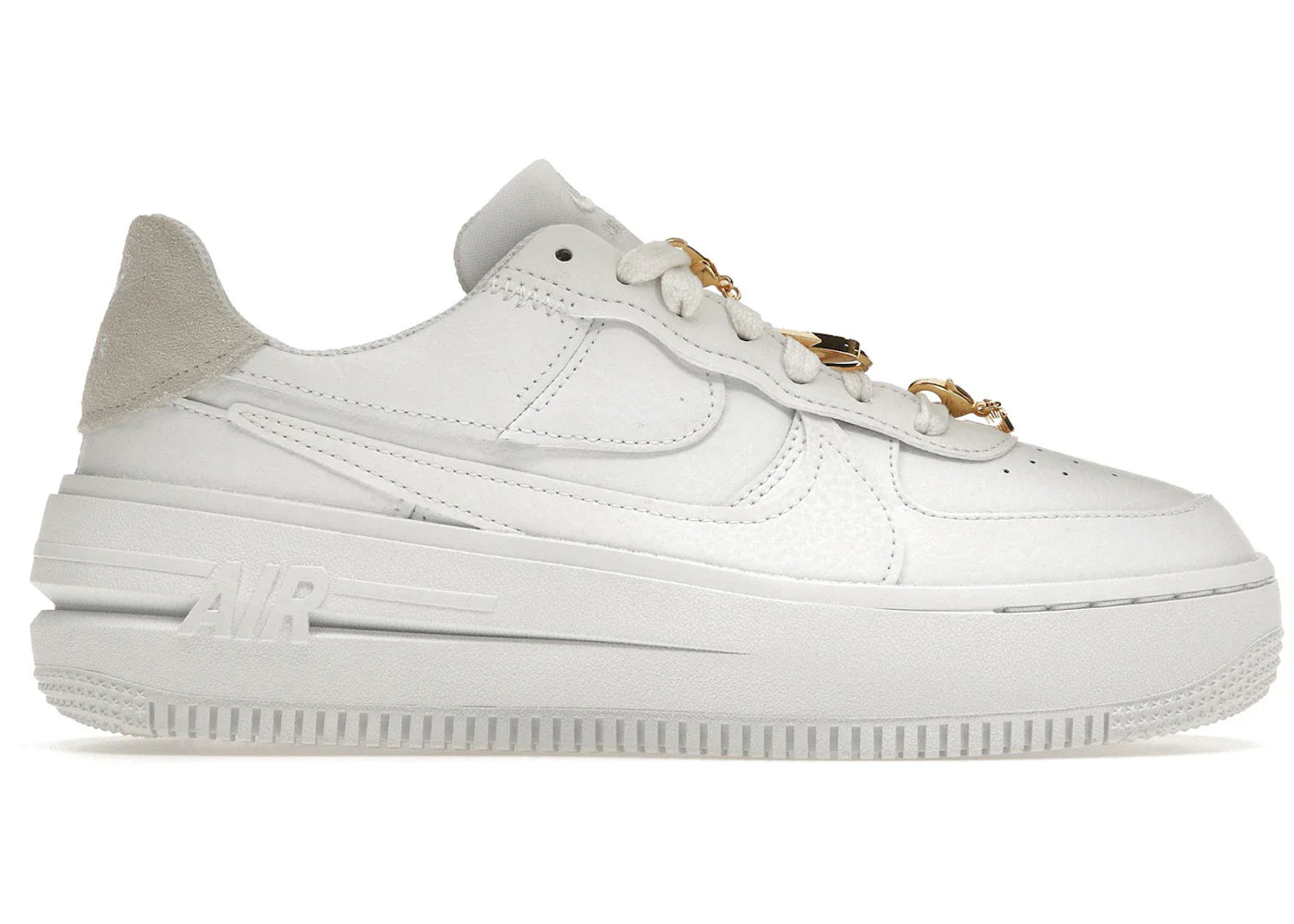 Nike Air Force 1 Low PLT.AF.ORM Bling White Metallic Gold (Women's)