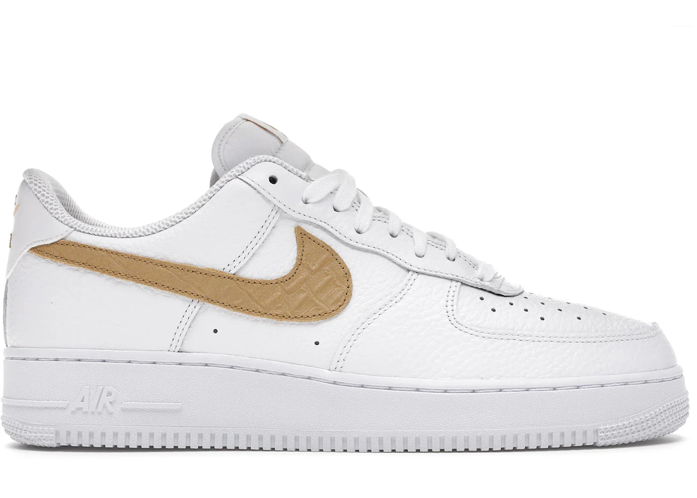 Nike Air Force 1 Low Pony Hair Snakeskin Club Gold