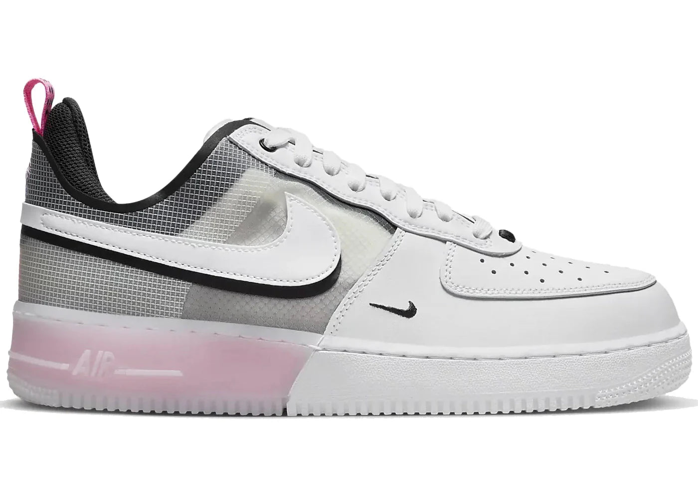Nike Air Force 1 Low React White Black Pink Spell