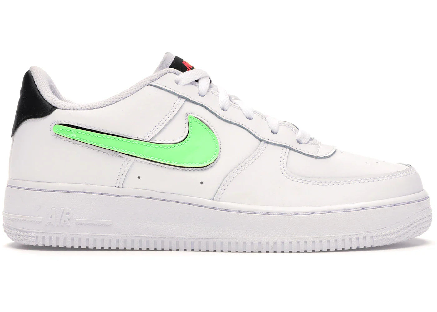 Nike Air Force 1 Low Removable Swoosh White Green Strike (GS)
