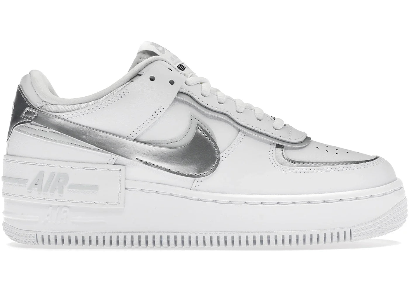 Nike Air Force 1 Low Shadow White Pure Platinum Metallic Silver (Women's)