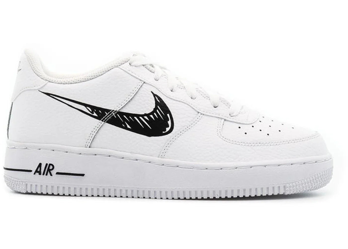 Nike Air Force 1 Low Sketch White Black (GS)