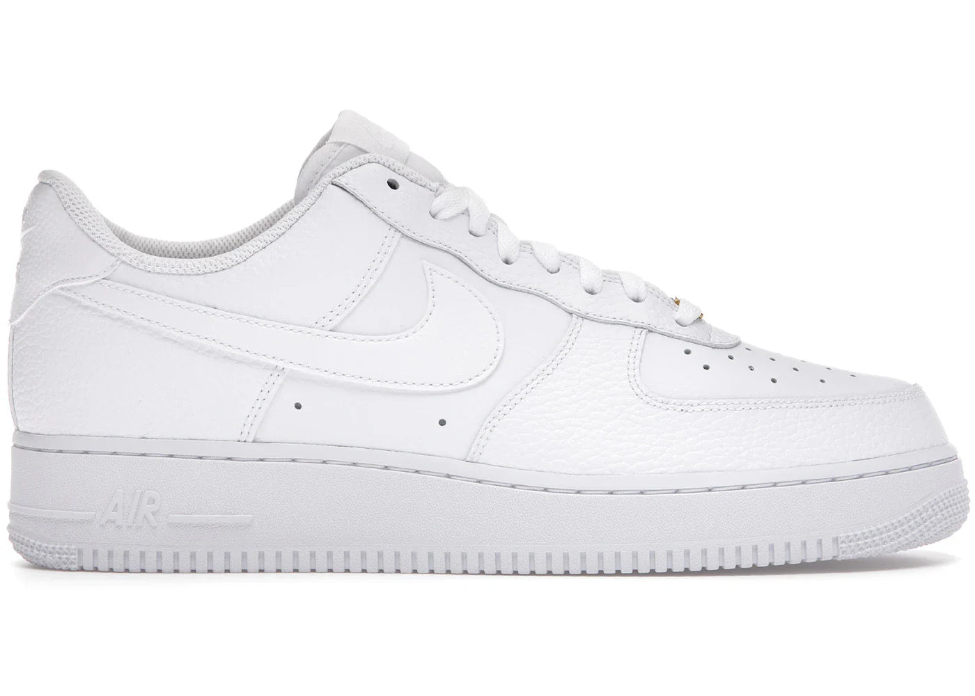 Nike Air Force 1 Low Triple White Tumbled Leather
