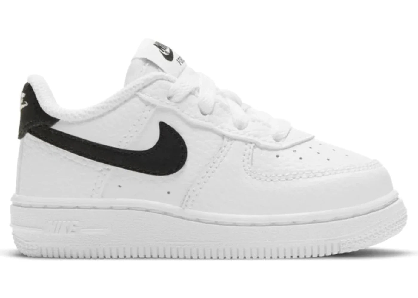 Nike Air Force 1 Low White Black Swoosh (TD)