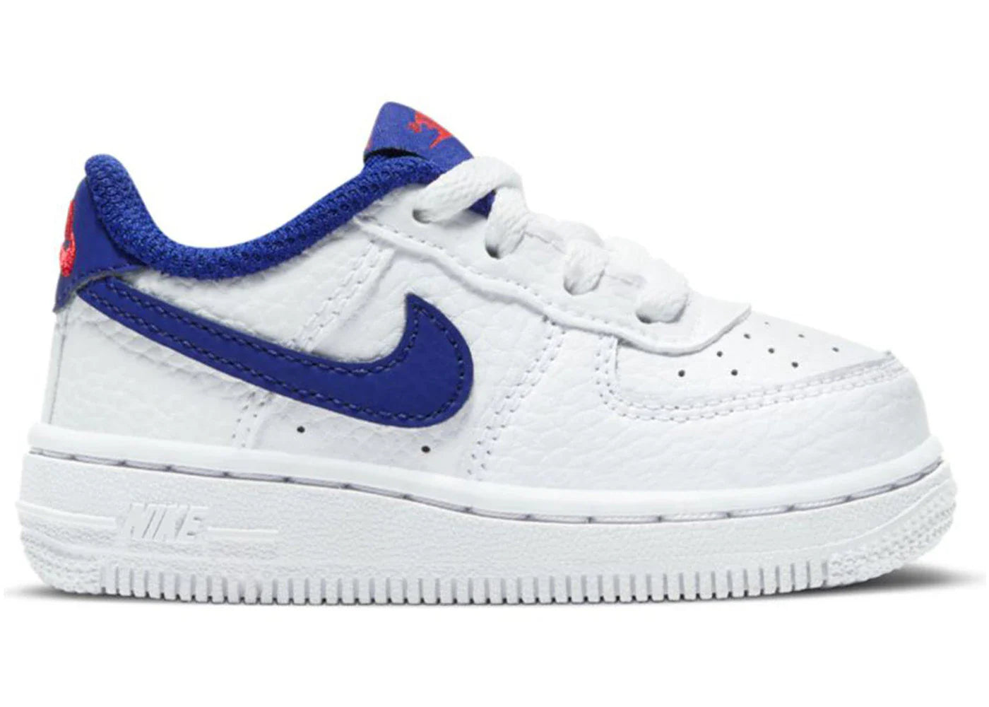 Nike Air Force 1 Low White Deep Royal Blue University Red (TD)
