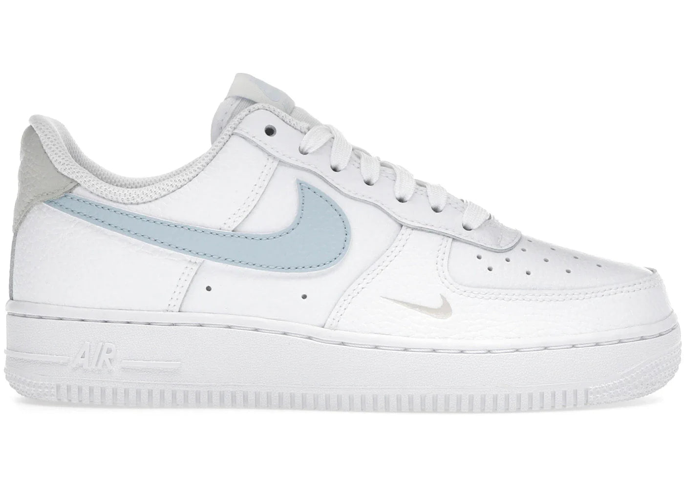 Nike Air Force 1 Low White Light Armory Blue Mini Swoosh (Women's)