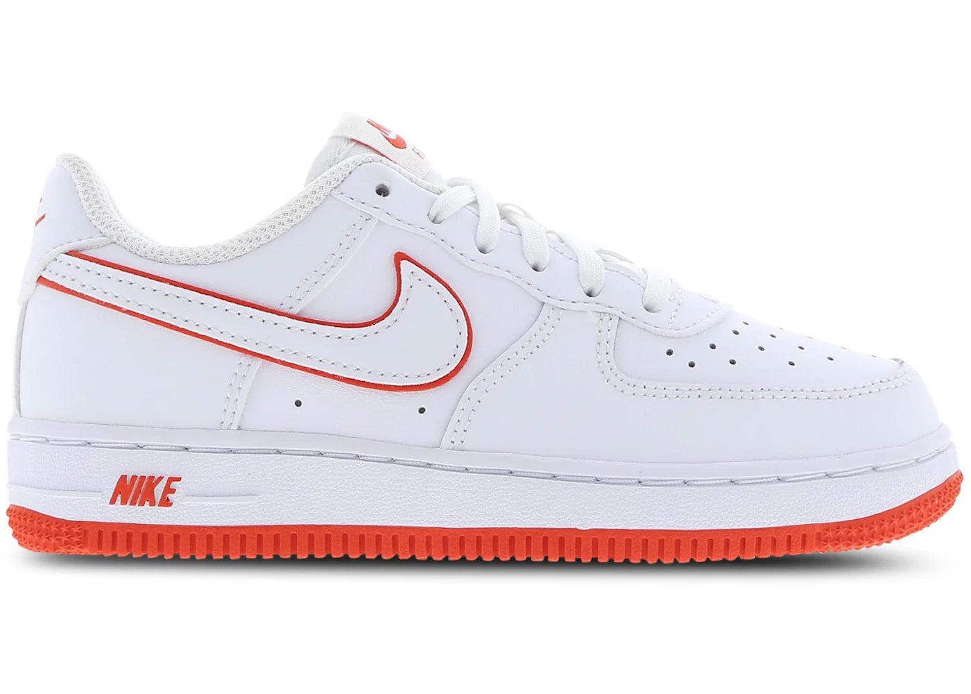 Nike Air Force 1 Low White Picante Red (PS)