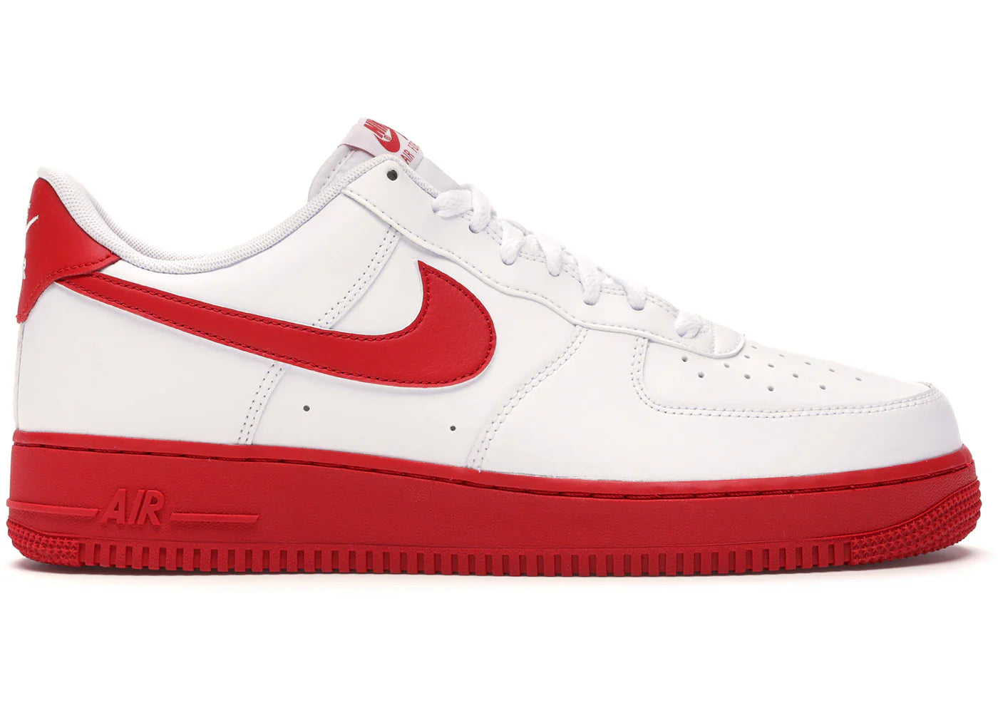 Nike Air Force 1 Low White Red Midsole