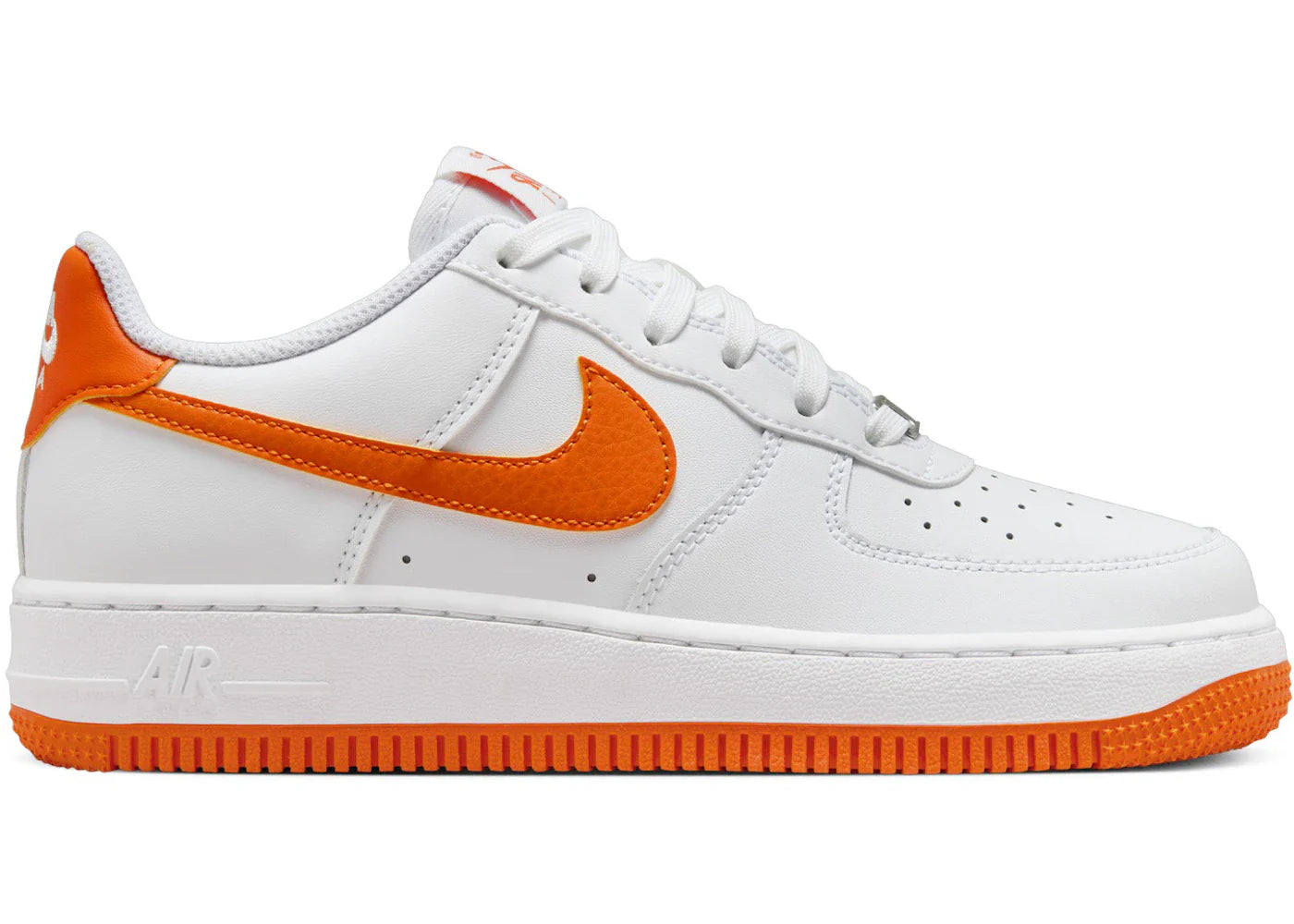 Nike Air Force 1 Low White Safety Orange (GS)