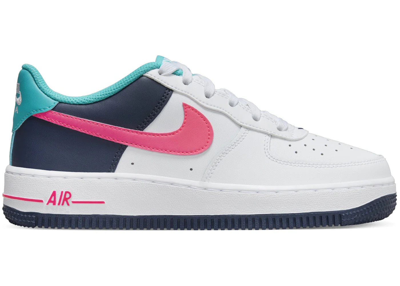 Nike Air Force 1 Low White Thunder Blue Dusty Cactus Racer Pink (GS)