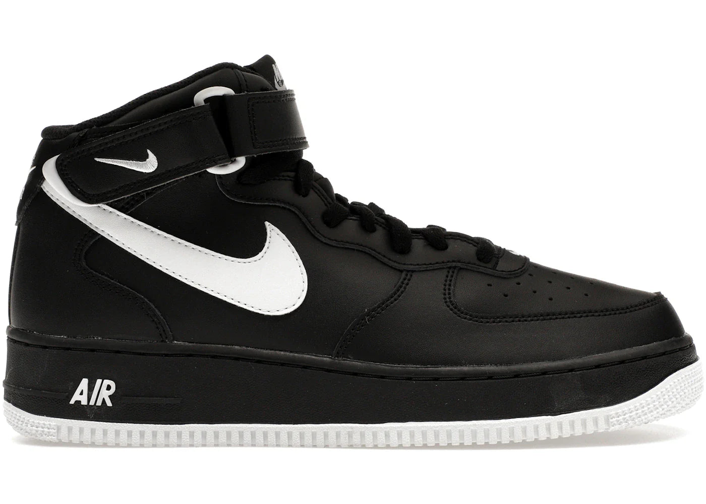 Nike Air Force 1 Mid '07 Black White Sole