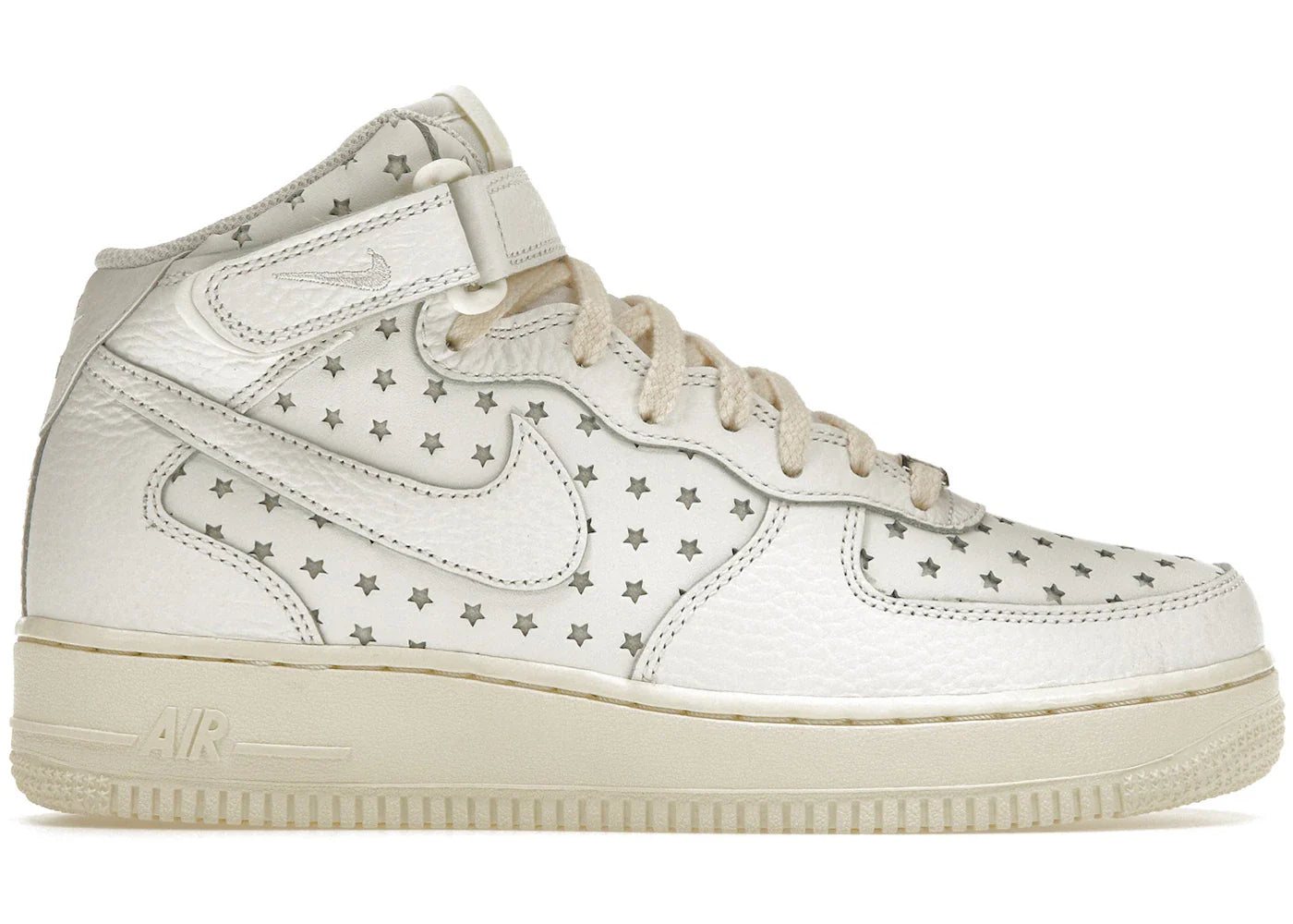 Nike Air Force 1 Mid Cut Out Stars Summit White (Women's)