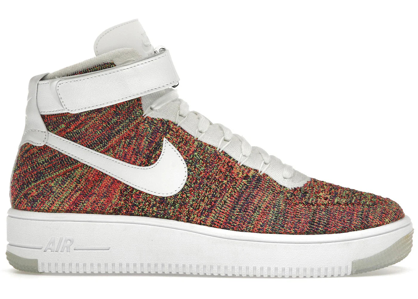 Nike Air Force 1 Mid Flyknit Multi-Color White