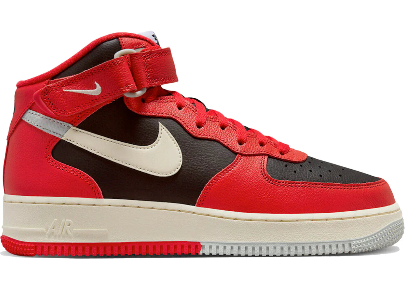 Nike Air Force 1 Mid LV8 Split Black Red