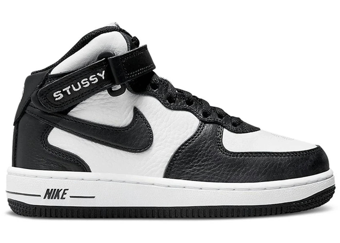 Nike Air Force 1 Mid Stussy Light Bone Black (PS)