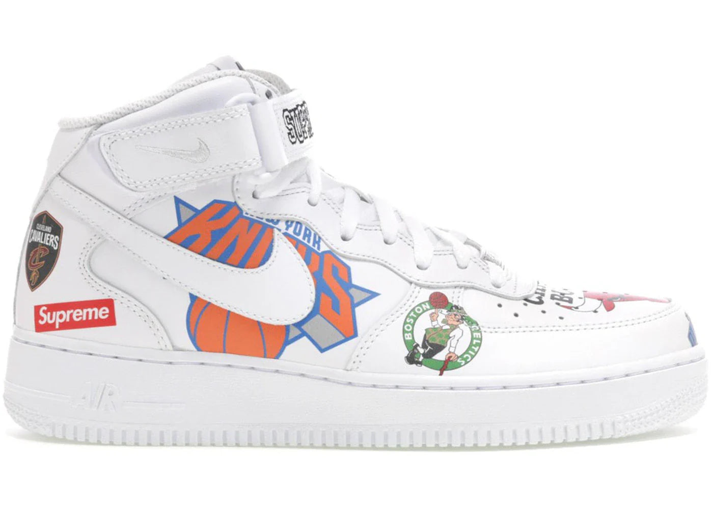 Nike Air Force 1 Mid Supreme NBA White
