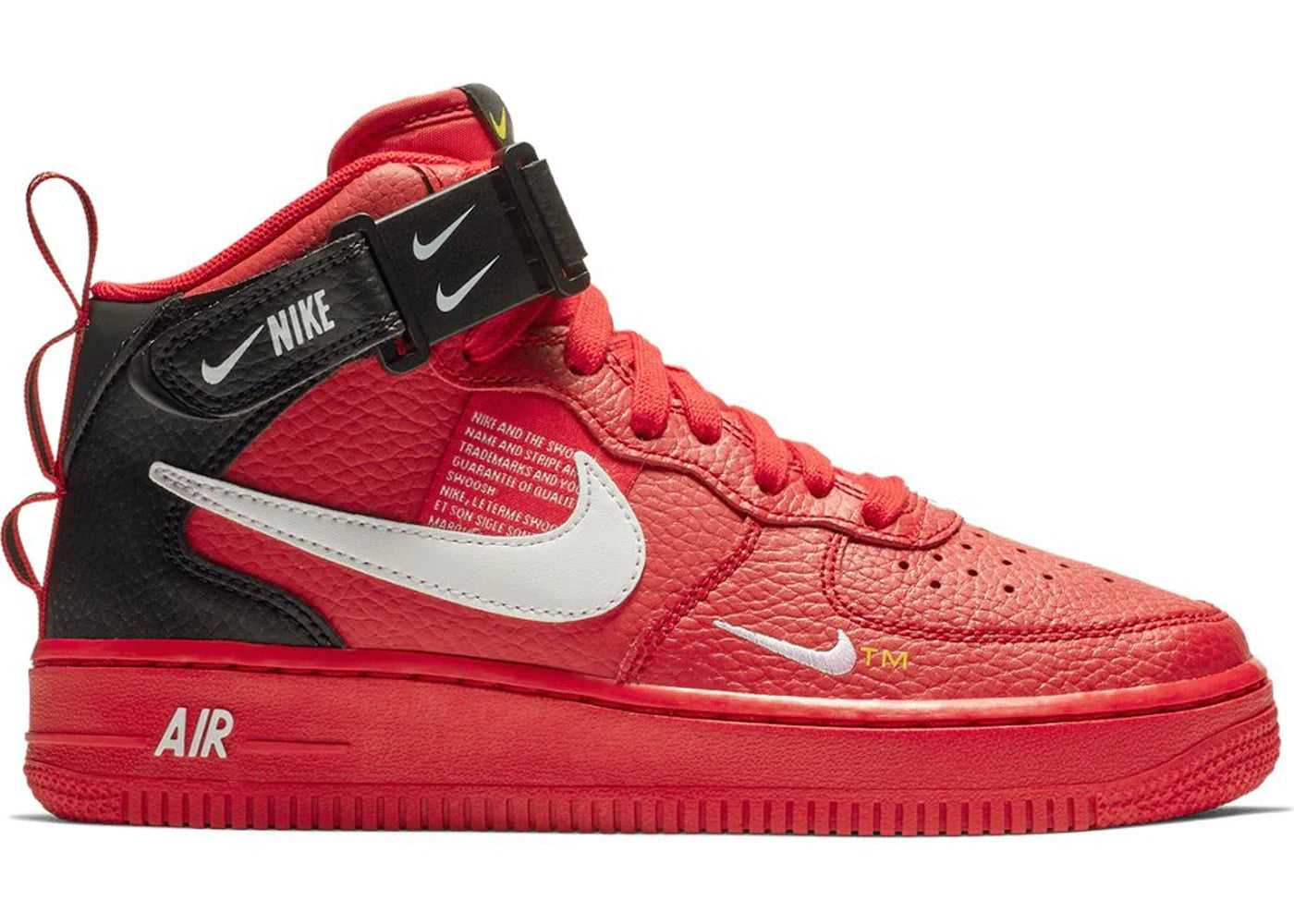 Nike Air Force 1 Mid Utility University Red (GS)