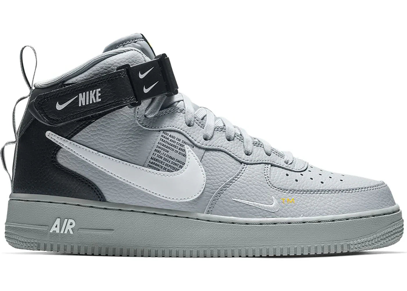Nike Air Force 1 Mid Utility Wolf Grey Black
