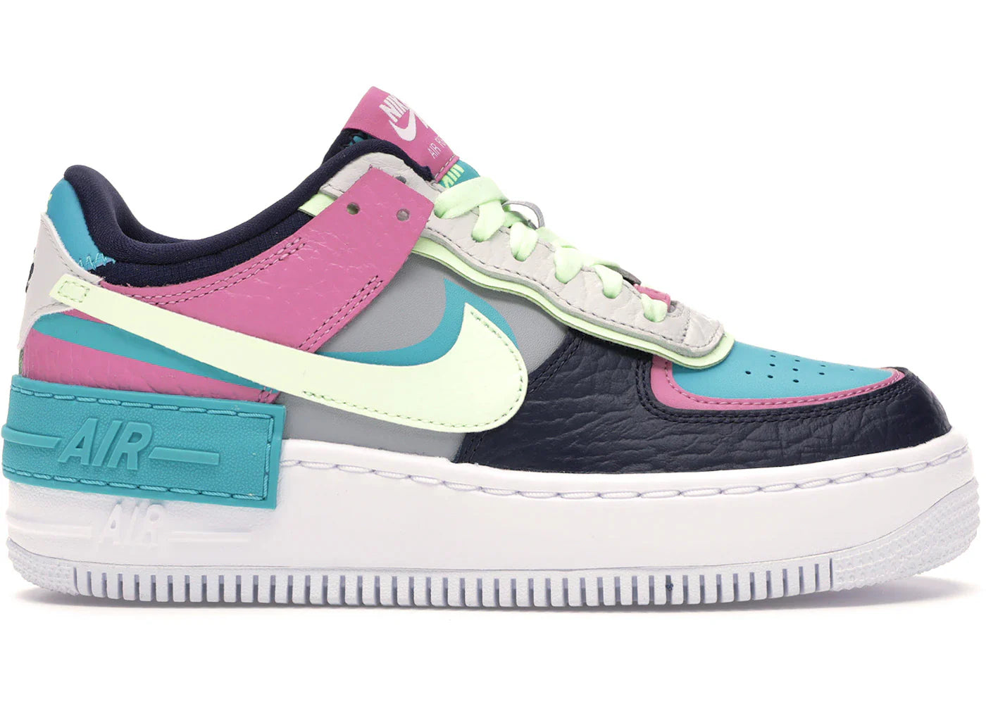 Nike Air Force 1 Low Shadow Barely Volt Oracle Aqua (Women's)