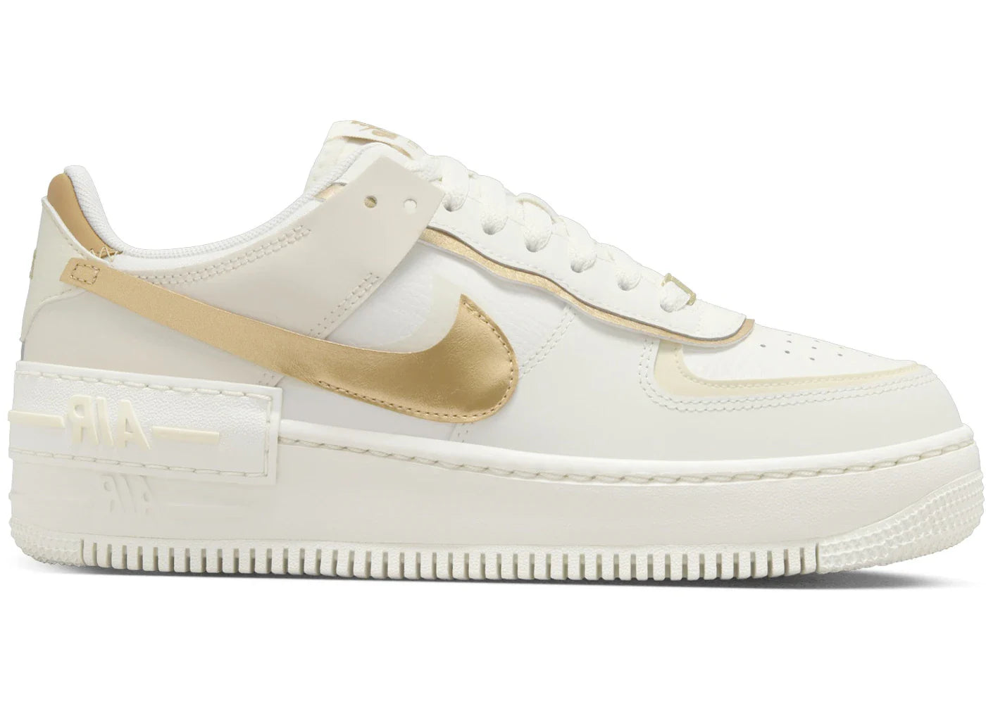 Nike Air Force 1 Shadow Sail Coconut Milk Metallic Gold (Women's)
