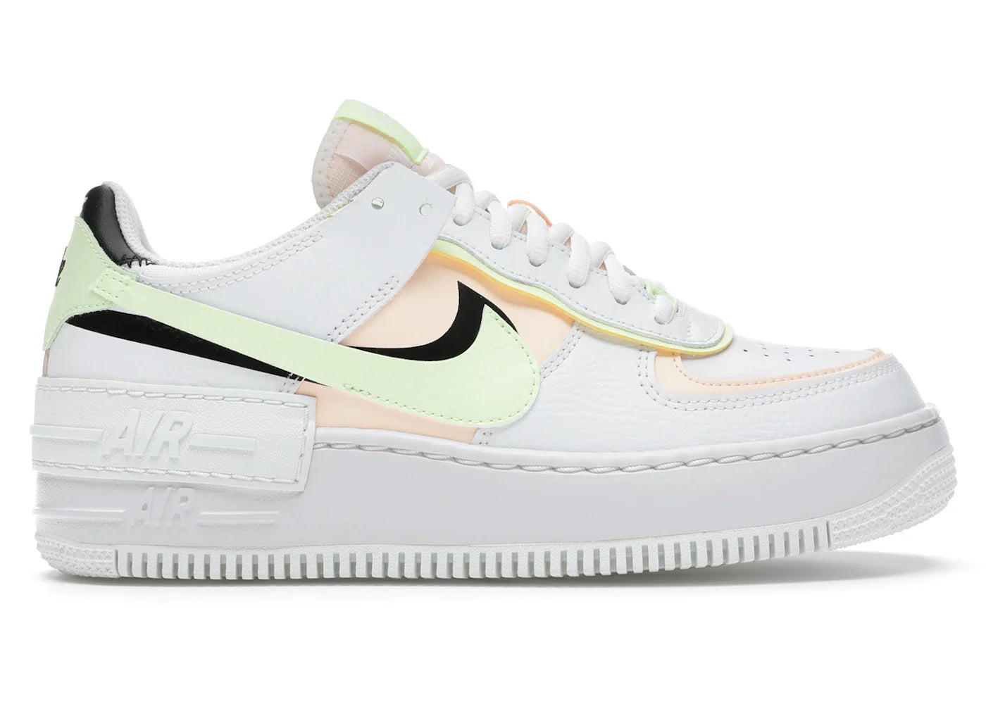 Nike Air Force 1 Low Shadow Summit White Barely Volt Crimson Tint (Women's)
