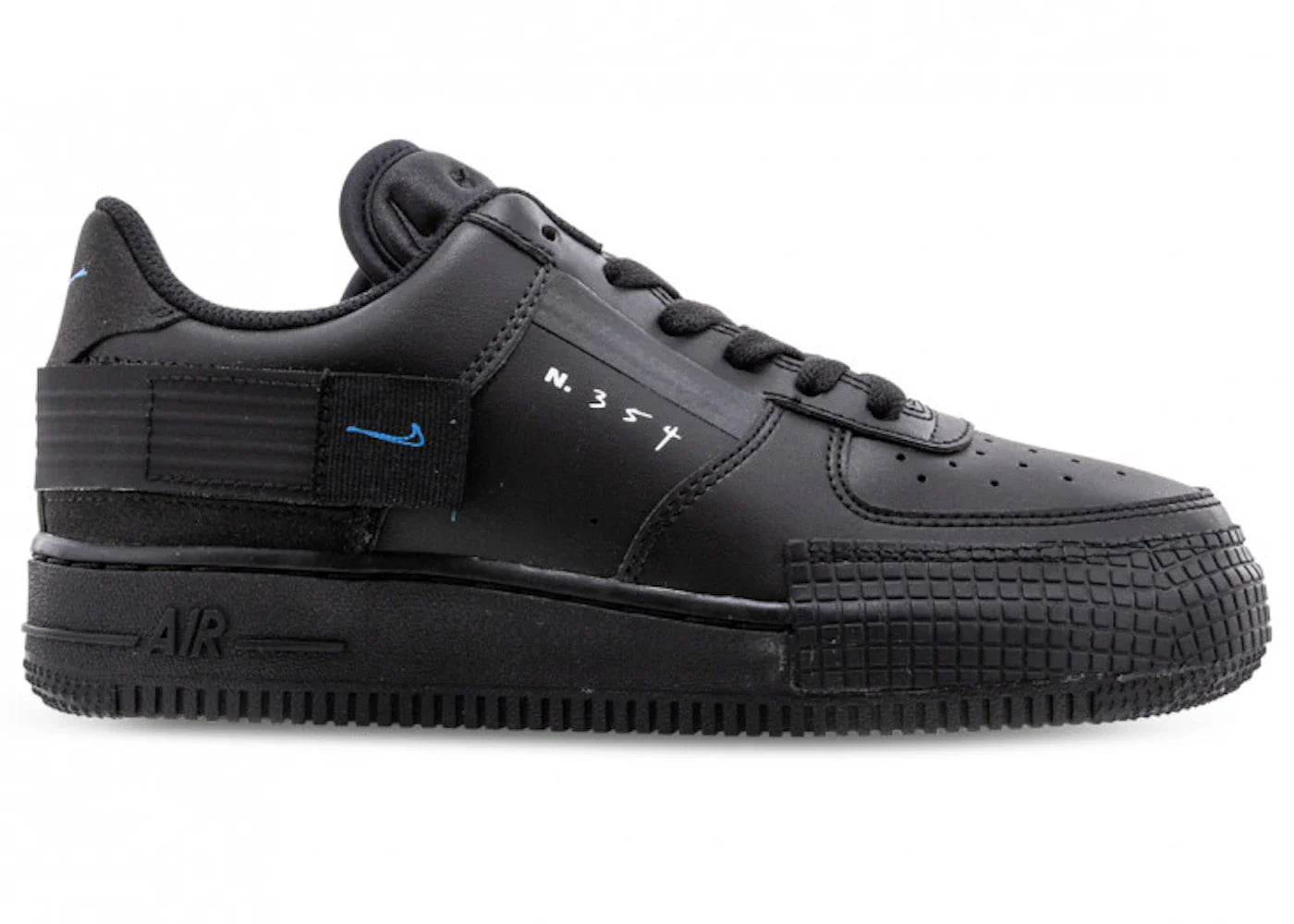 Nike Air Force 1 Low Type Black Photo Blue (GS)