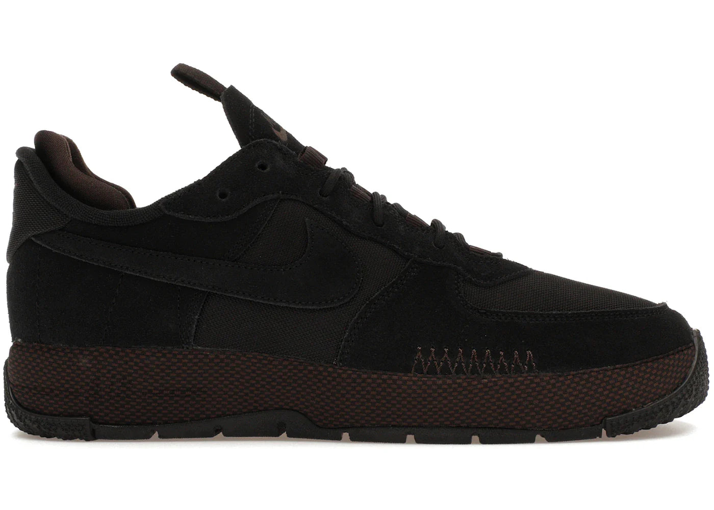 Nike Air Force 1 Wild Low Black Velvet Brown (Women's)