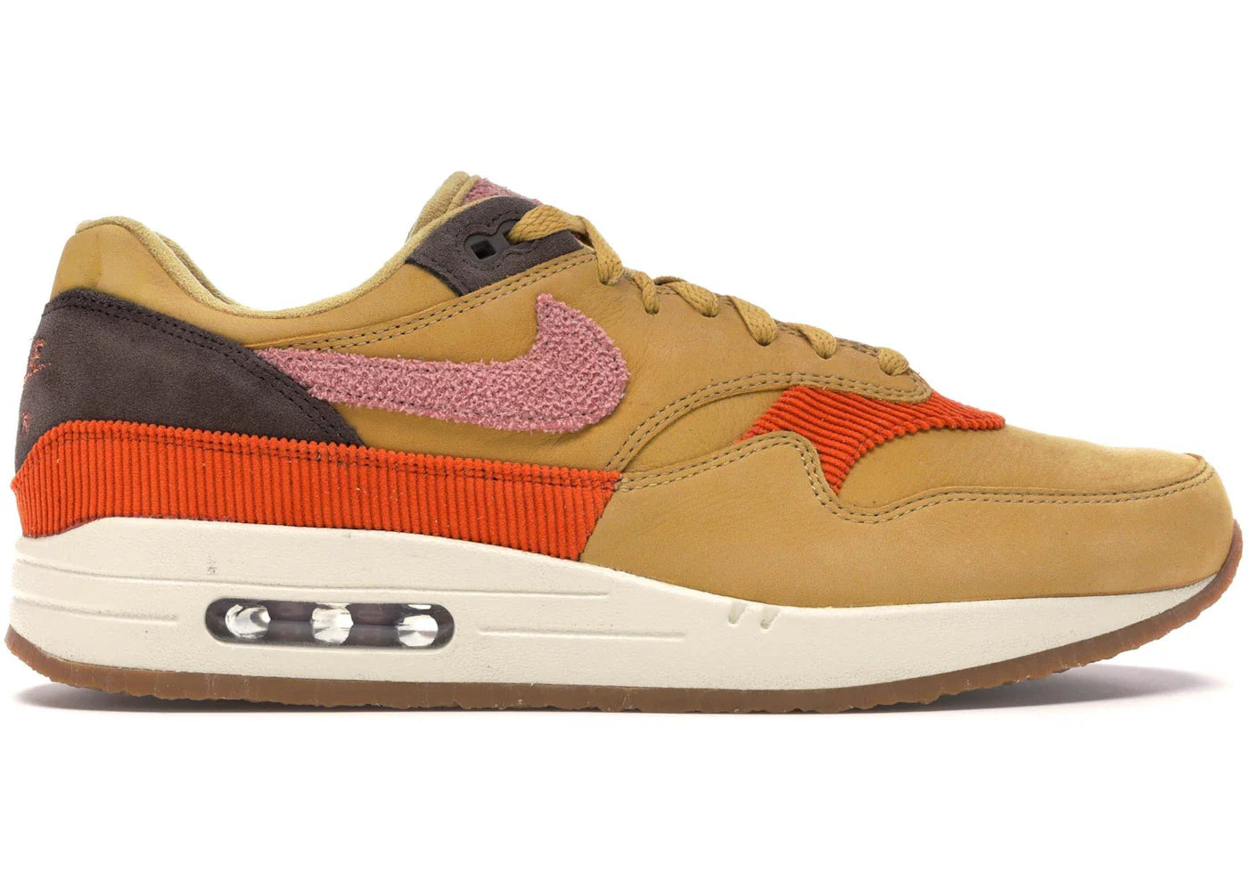 Nike Air Max 1 Crepe Wheat Gold Rust Pink