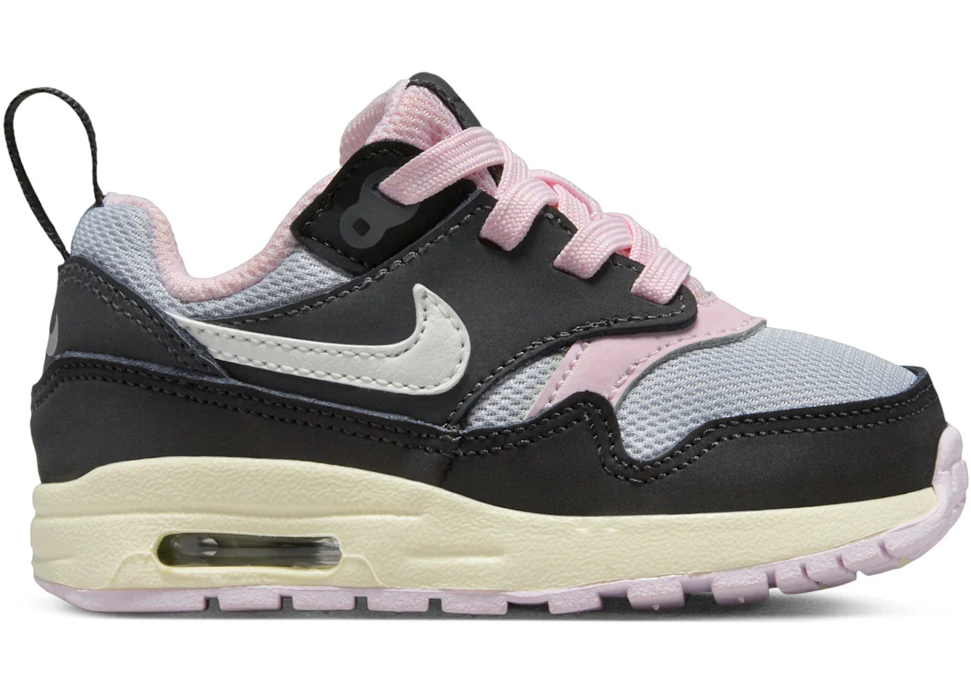 Nike Air Max 1 EasyOn Black Anthracite Pink Foam Summit White (TD)