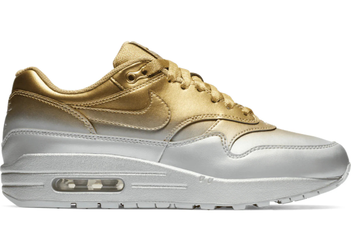 Nike Air Max 1 LX Metallic Gold Metallic Platinum (Women's)