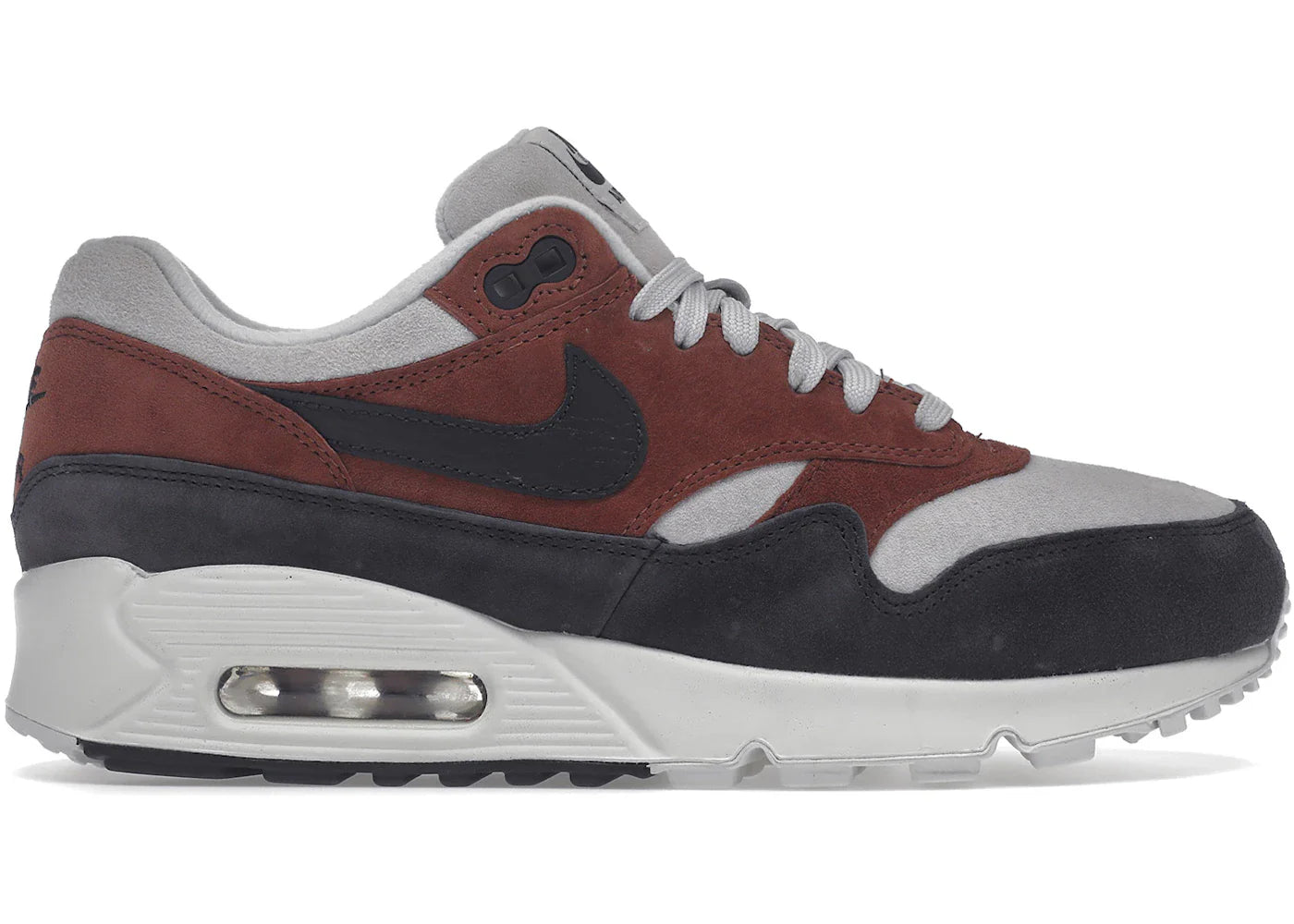 Nike Air Max 90/1 Red Sepia Oil Grey (Women's)