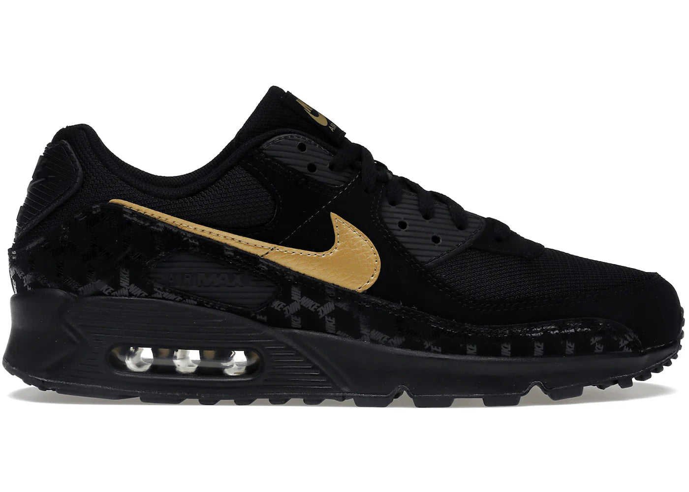 Nike Air Max 90 Black Gold Muguard Pattern
