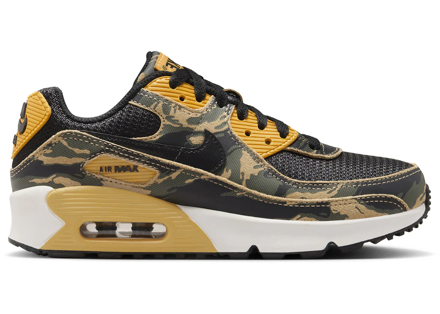 Nike Air Max 90 Black University Gold Camo (GS)