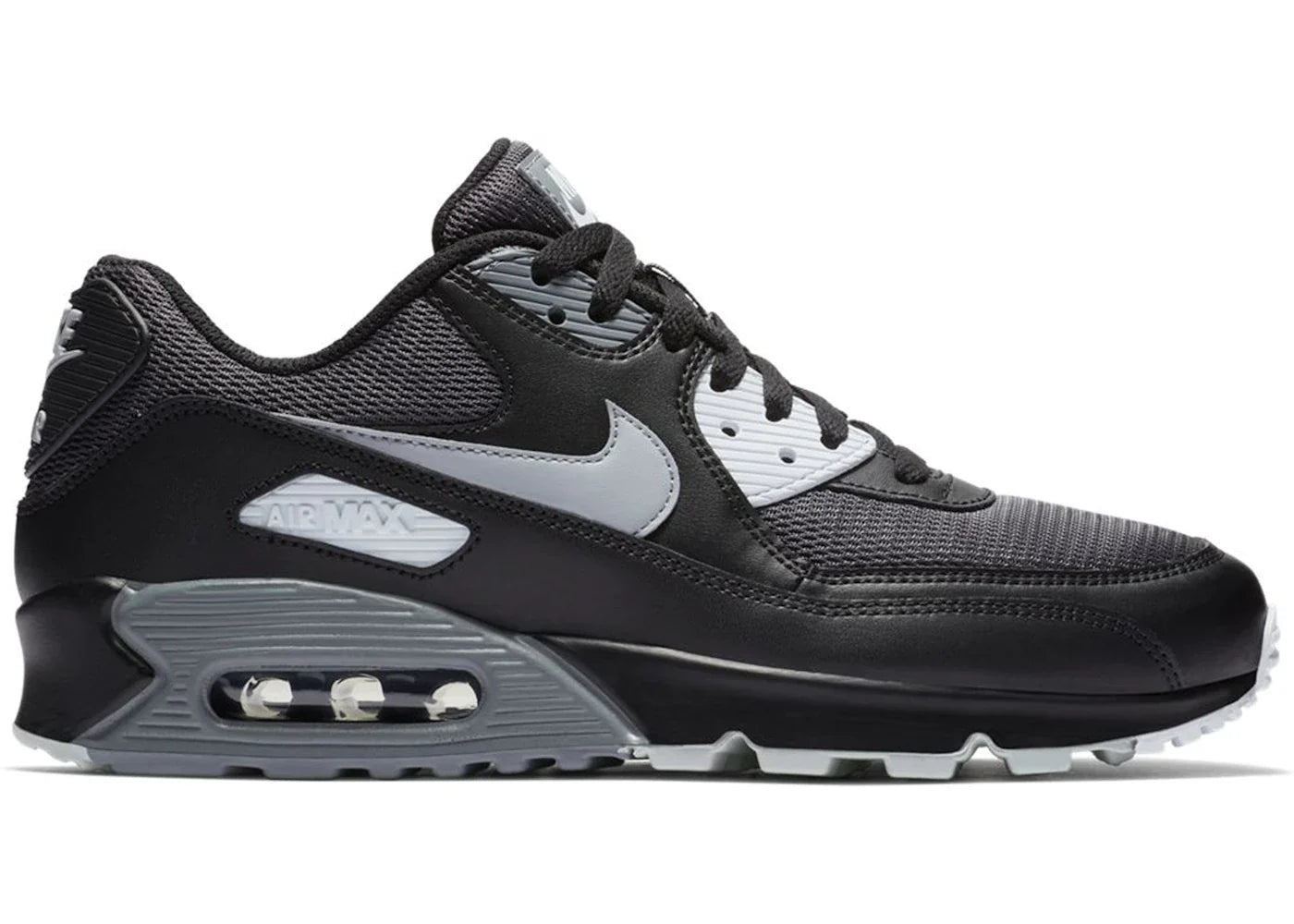 Nike Air Max 90 Black Wolf Grey Dark Grey