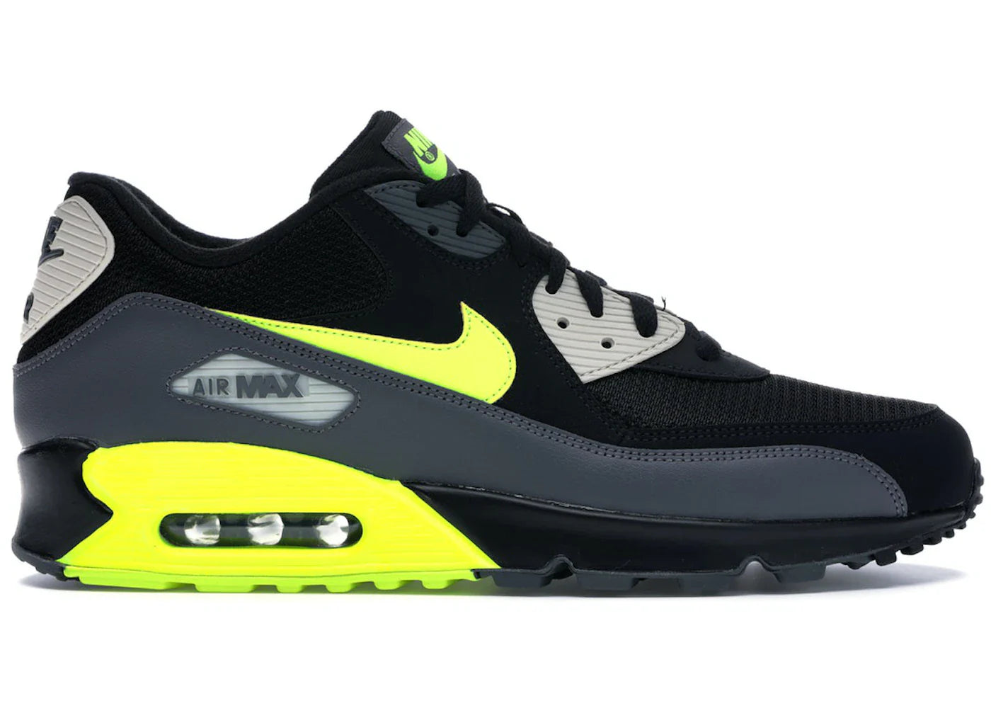 Nike Air Max 90 Dark Grey Black Volt