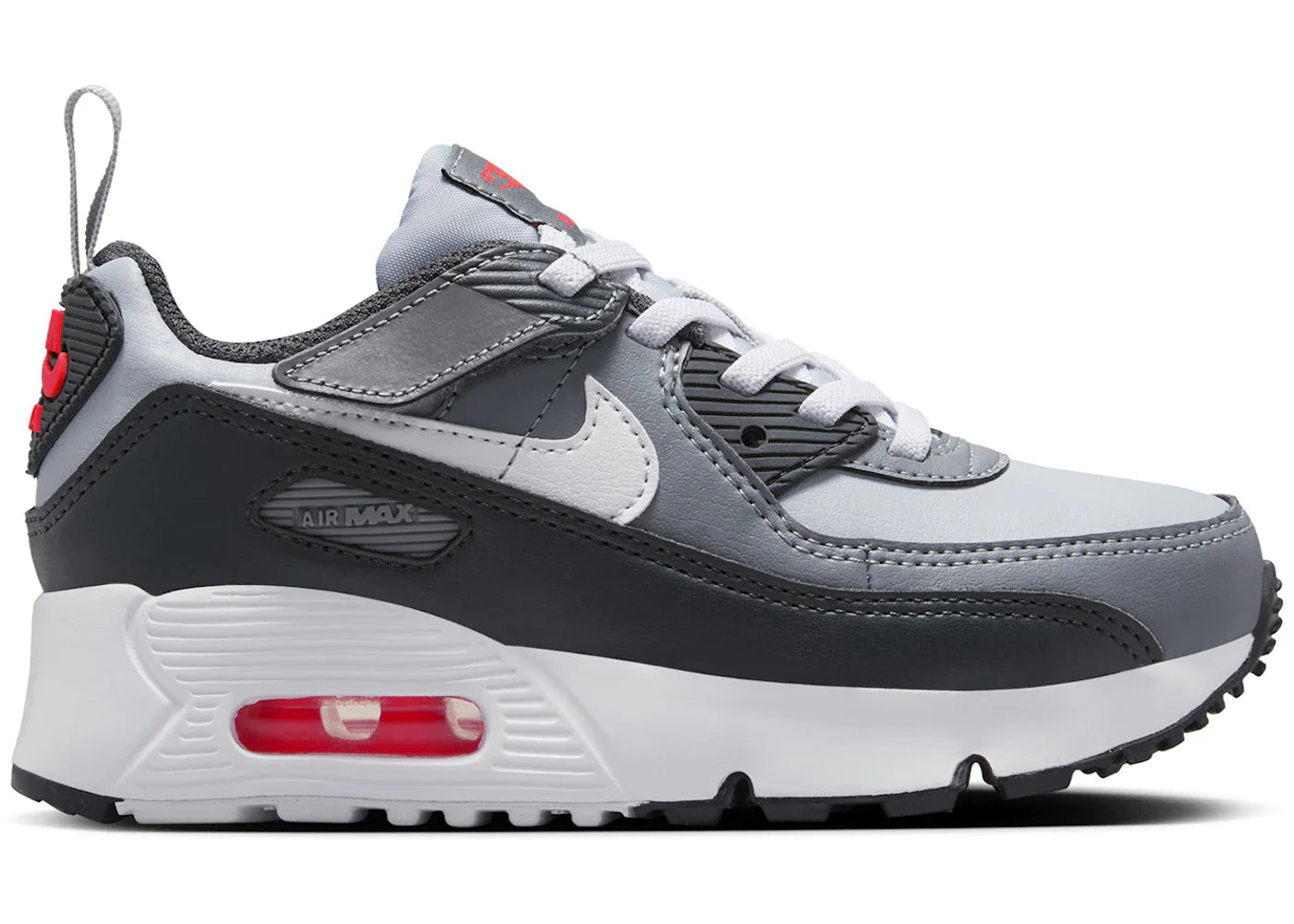 Nike Air Max 90 EasyOn Wolf Grey Cool Grey Anthracite White (PS)