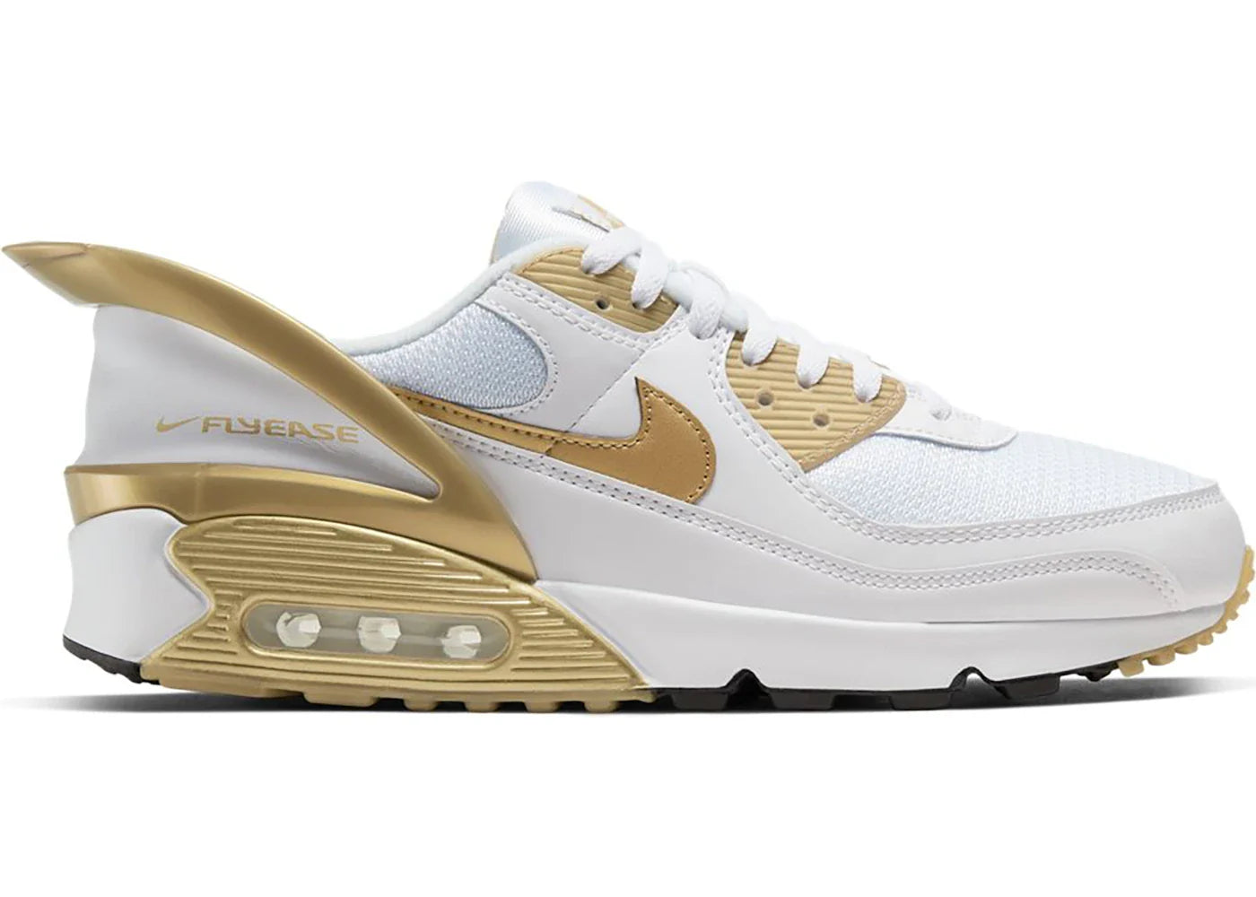 Nike Air Max 90 Flyease White Gold