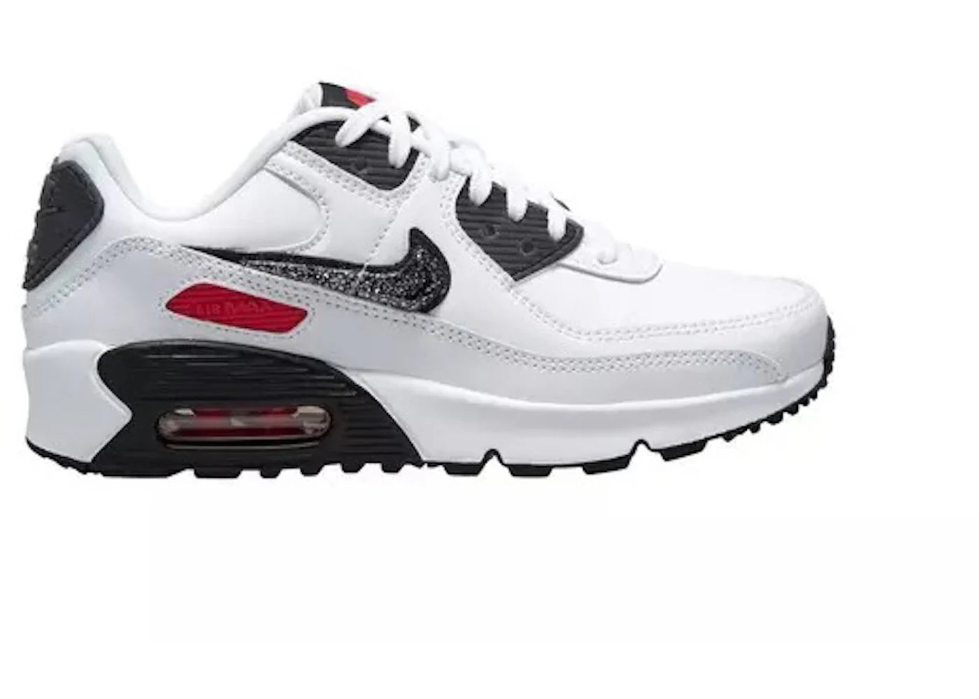 Nike Air Max 90 LTR White Black Red (GS)